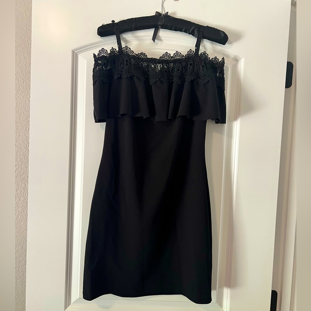 BCX DRESS BLACK MINI DRESS